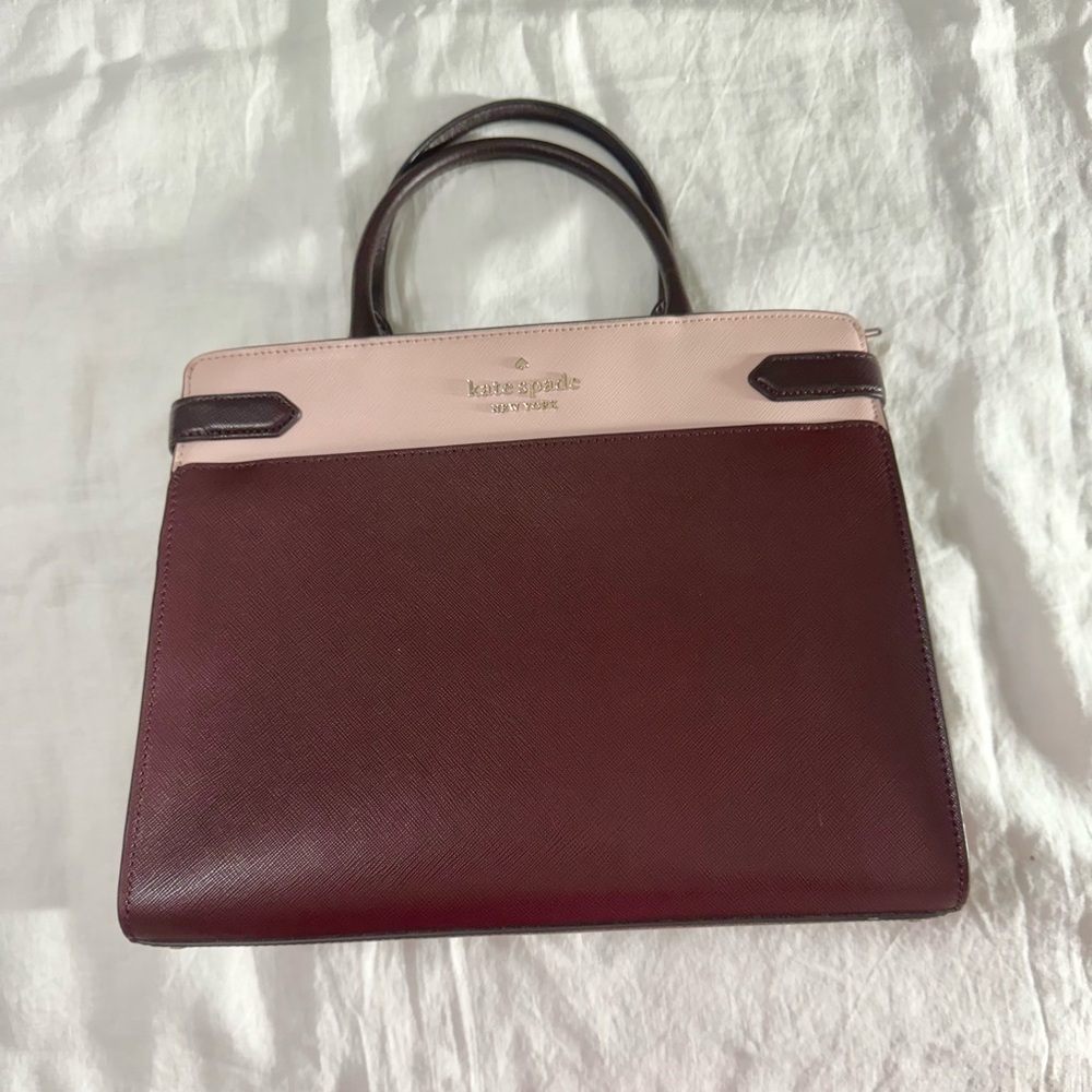 Kate Spade Burgundy and Pink Women's Bag